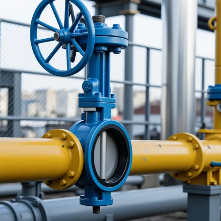 Double flanged butterfly valve