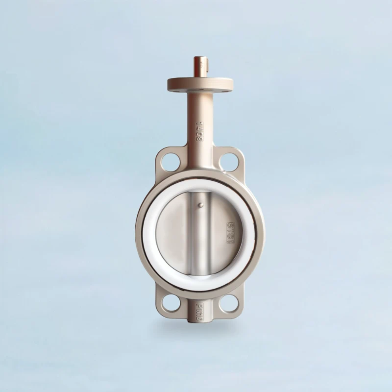 Heavy-Body Series Stainless Steel Wafer Type Butterfly Valve - Bare Shaft